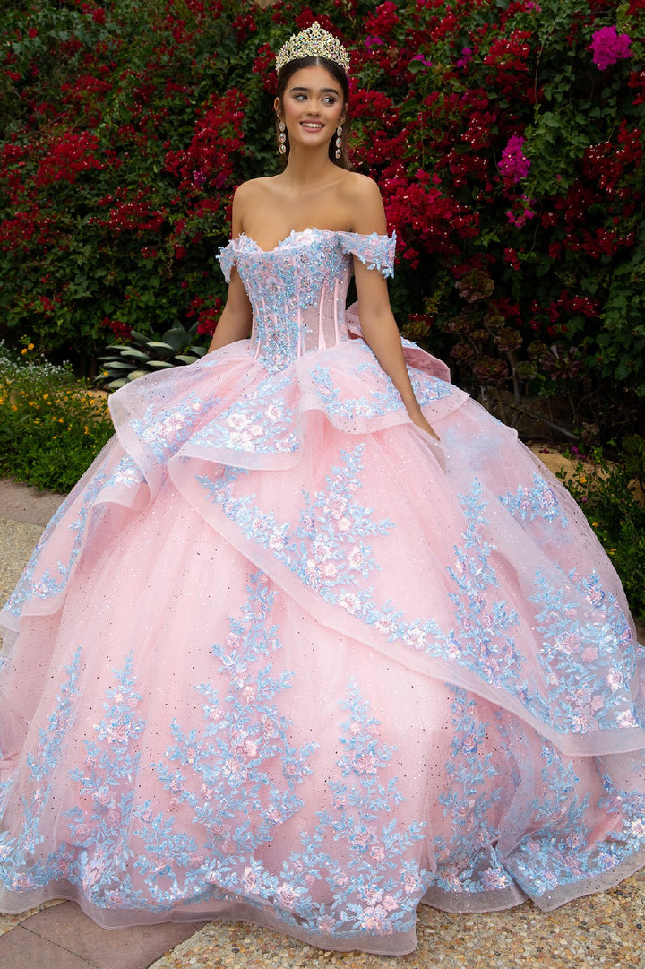 Off Shoulder Layered Ball Gown by GLS Gloria GL3517