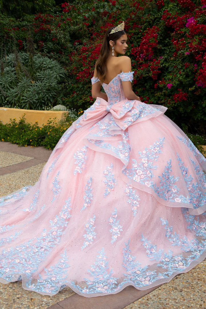 Off Shoulder Layered Ball Gown by GLS Gloria GL3517