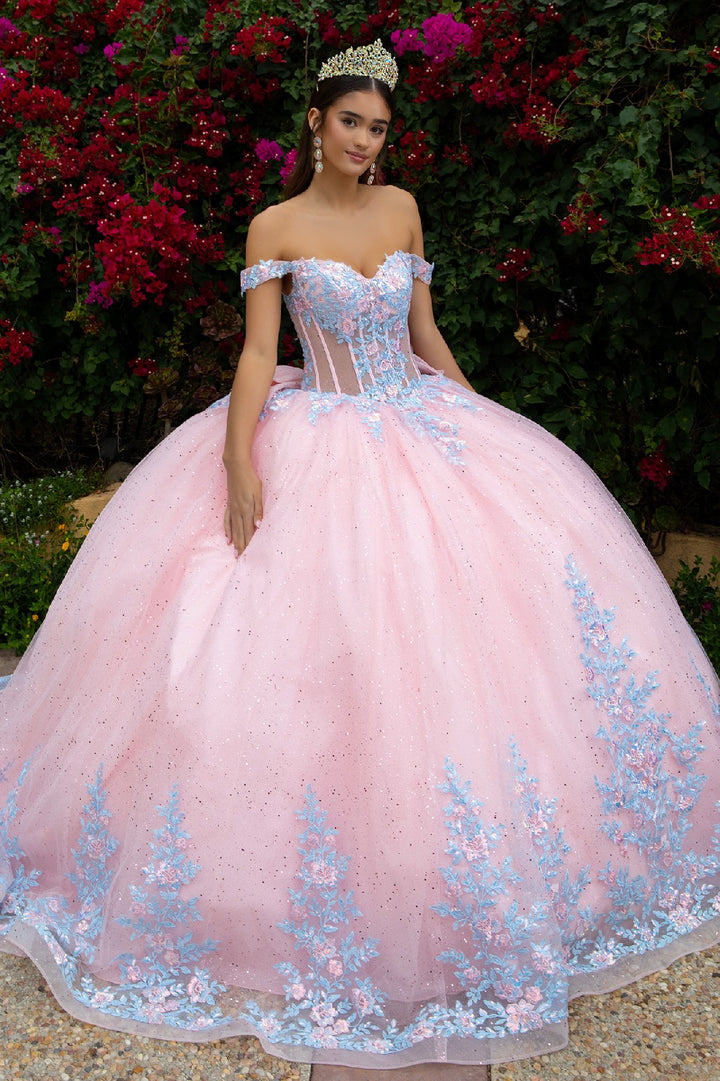 Off Shoulder Layered Ball Gown by GLS Gloria GL3517