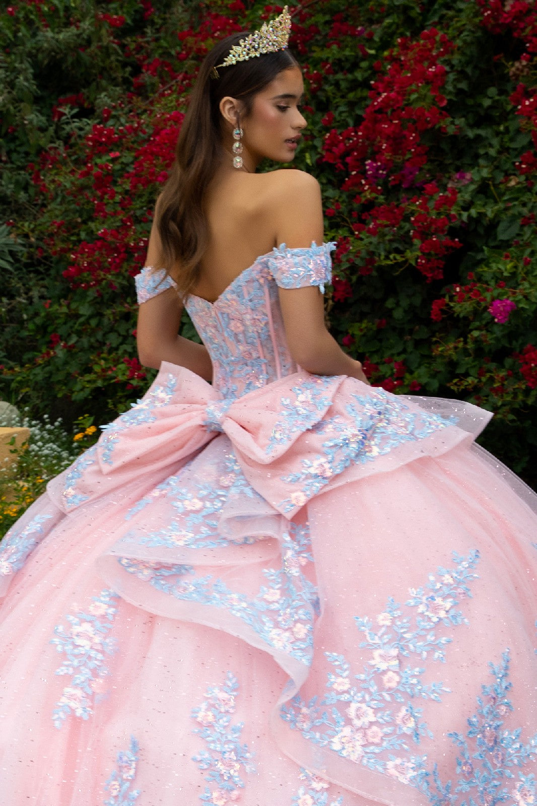 Off Shoulder Layered Ball Gown by GLS Gloria GL3517