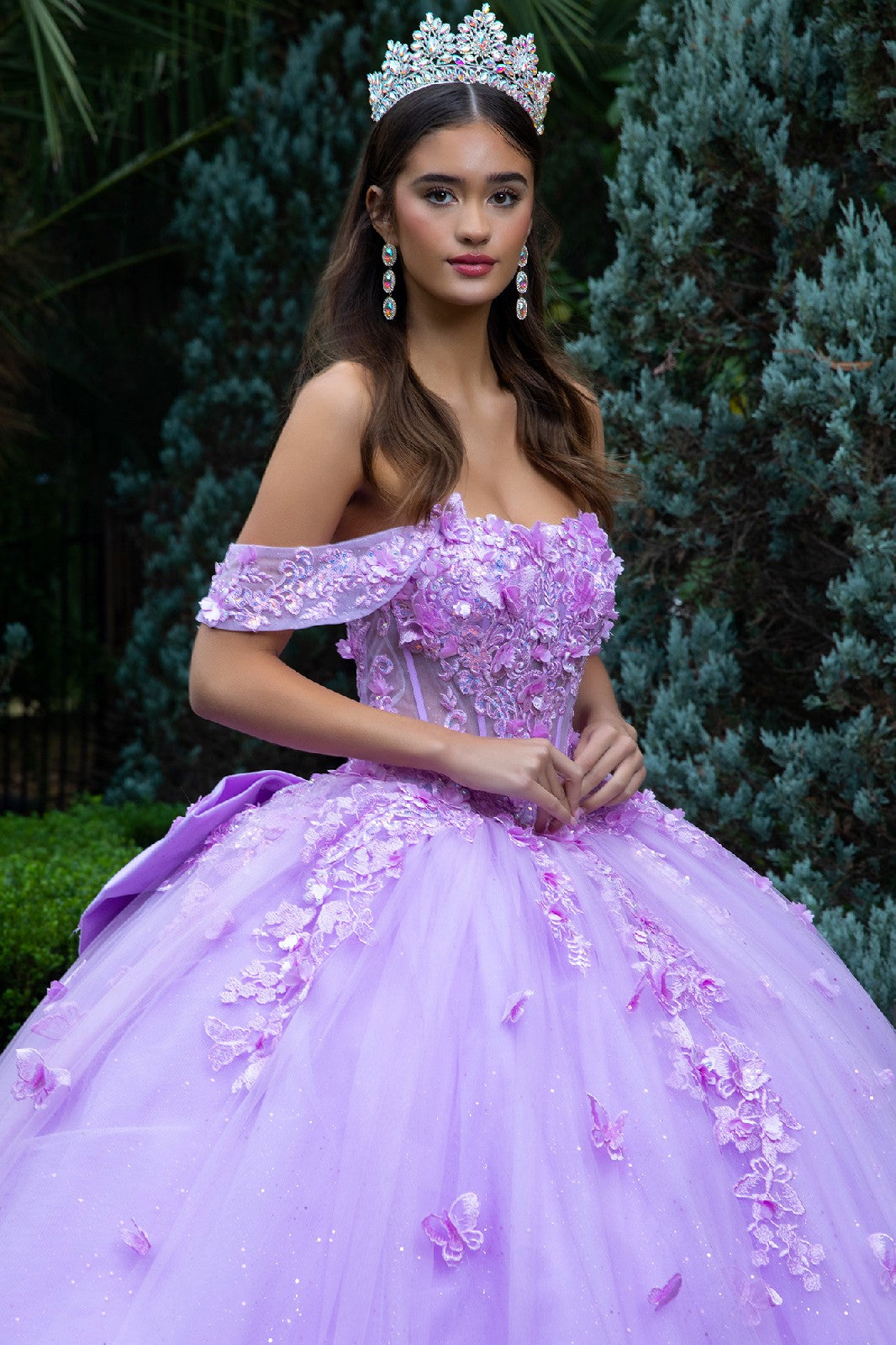 Off Shoulder Bow Ball Gown by GLS Gloria GL3524