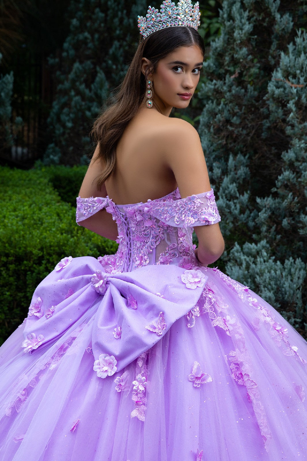 Off Shoulder Bow Ball Gown by GLS Gloria GL3524