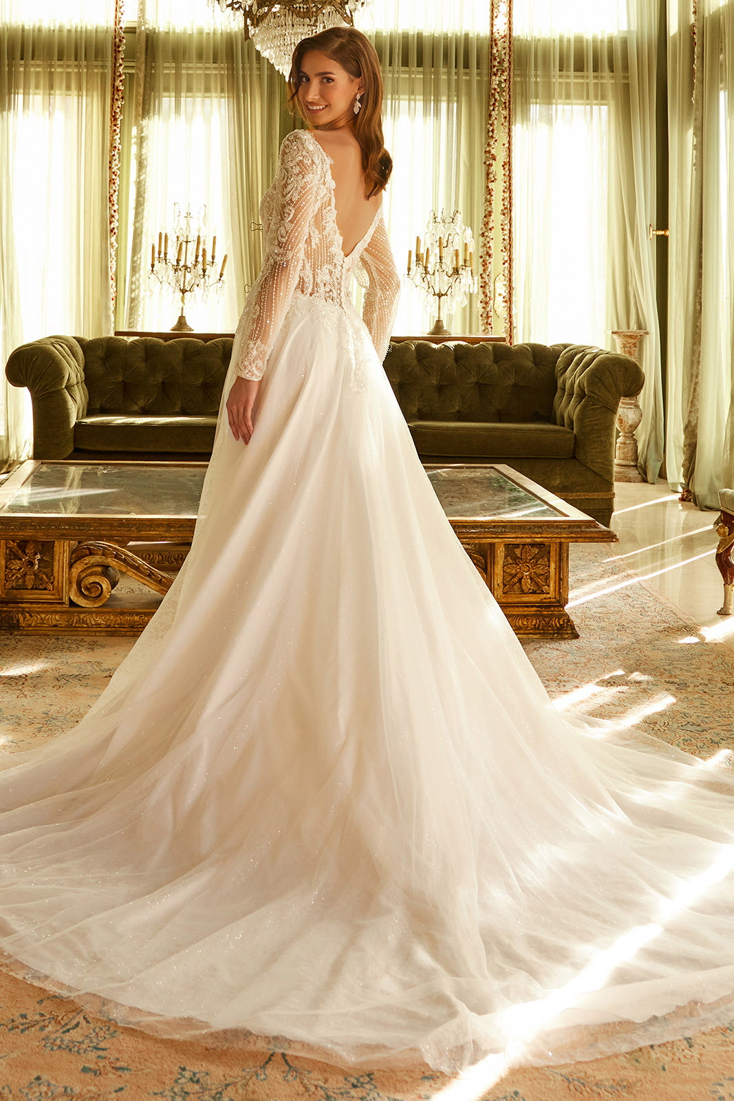 Long Sleeve Bridal Gown by GLS Gloria GL3530