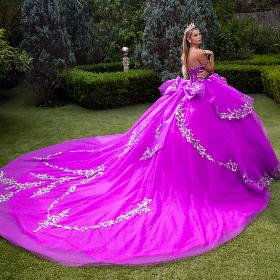 Off Shoulder Ruffled Ball Gown by GLS Gloria GL3548