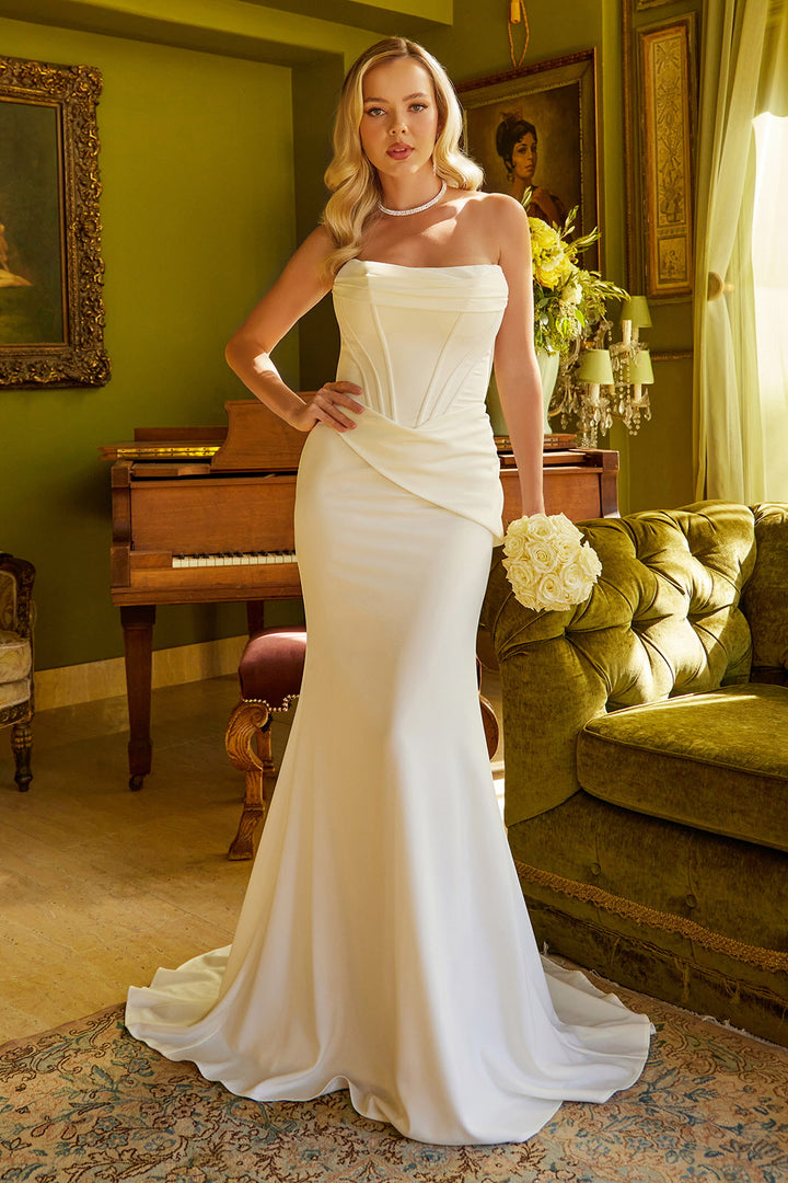 Fitted Strapless Bridal Gown by GLS Gloria GL3584