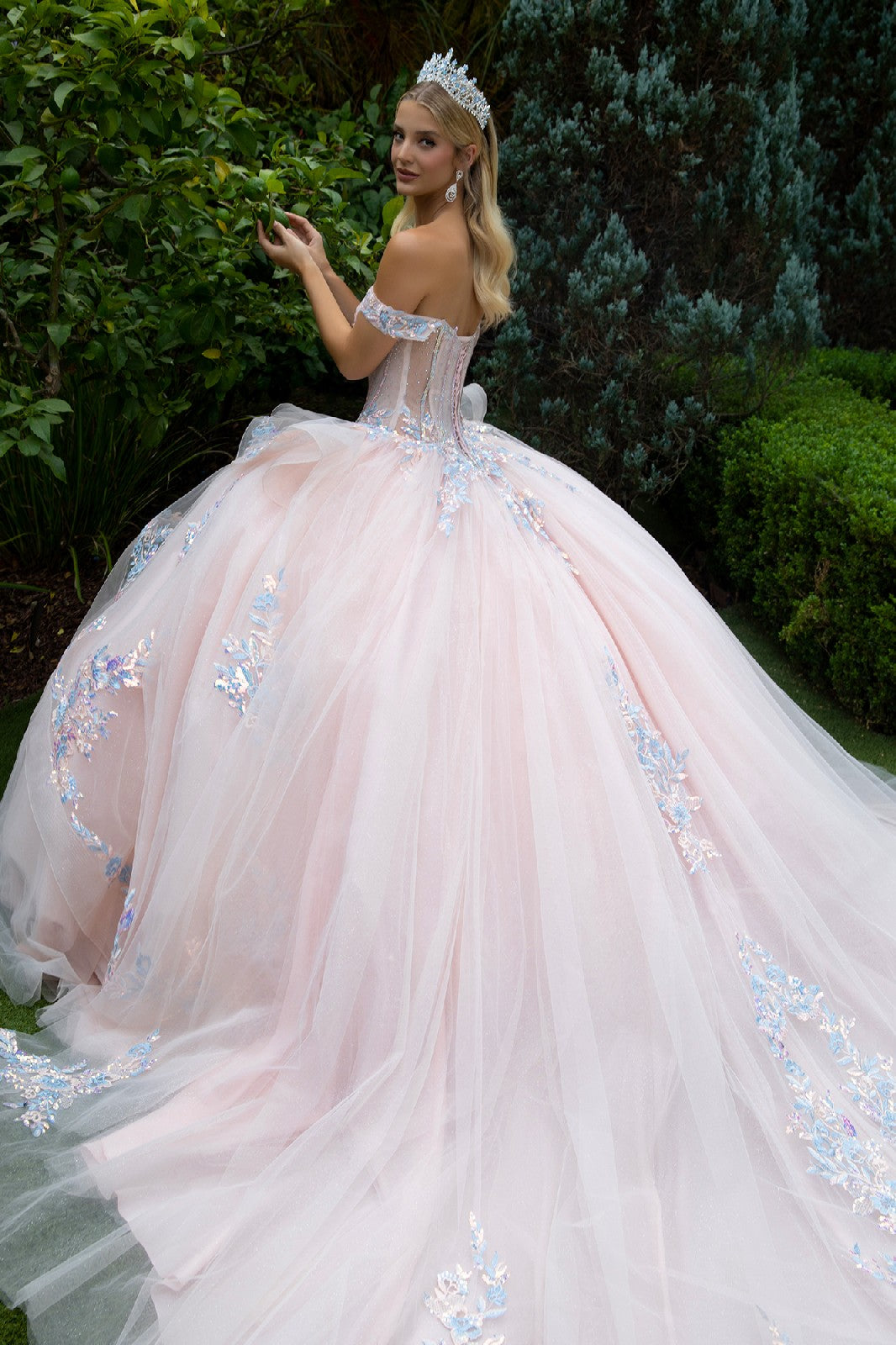 Off Shoulder Layered Ball Gown by GLS Gloria GL3596