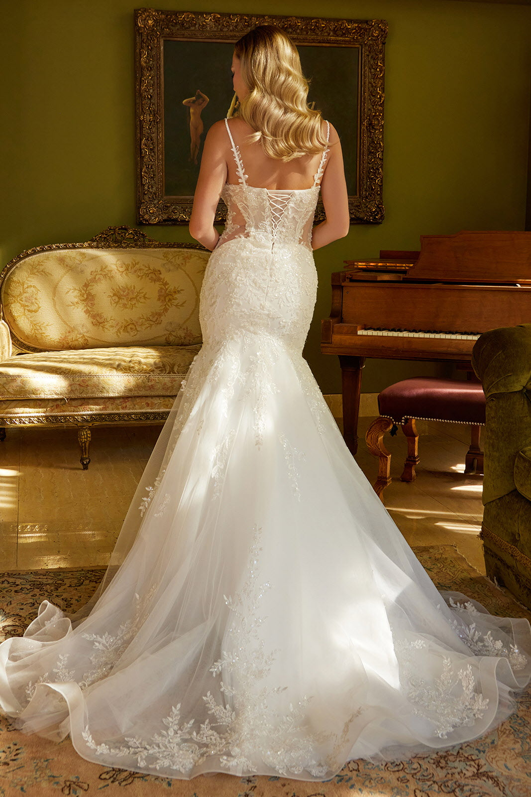 Applique Mermaid Bridal Gown by GLS Gloria GL3601