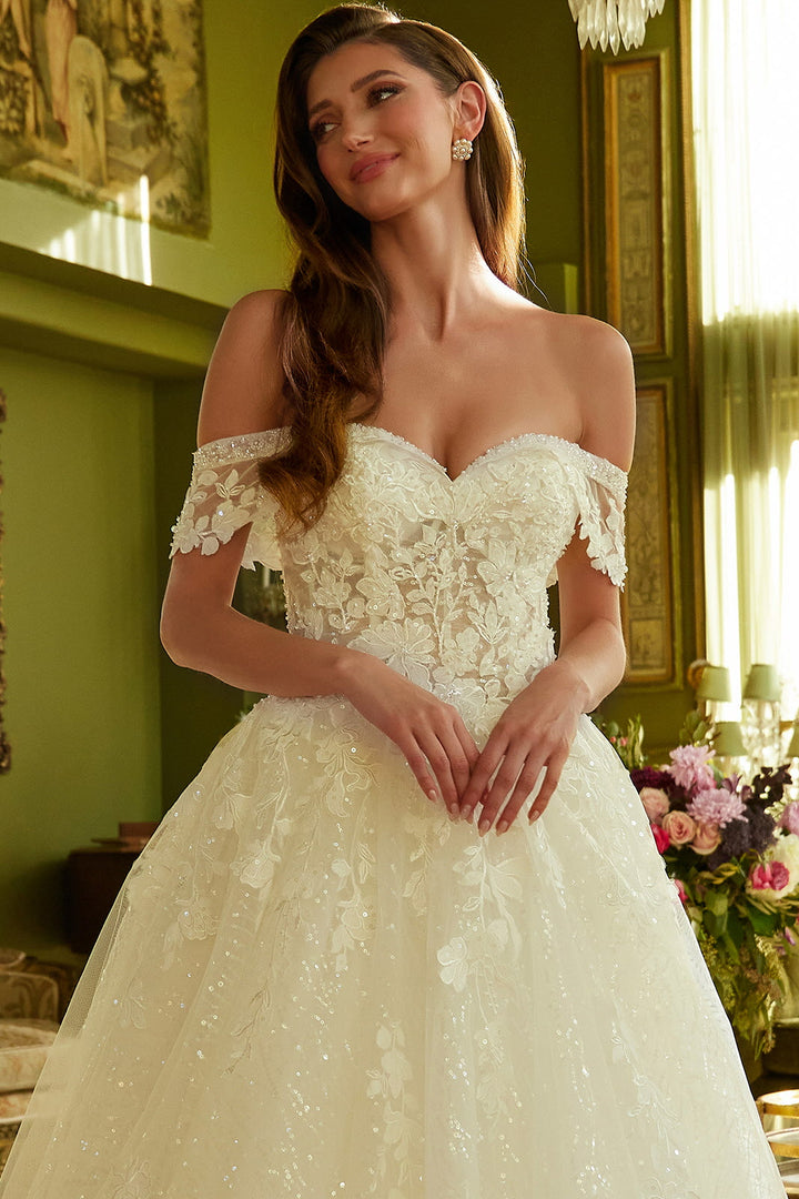 Off Shoulder Bridal Ball Gown by GLS Gloria GL3602