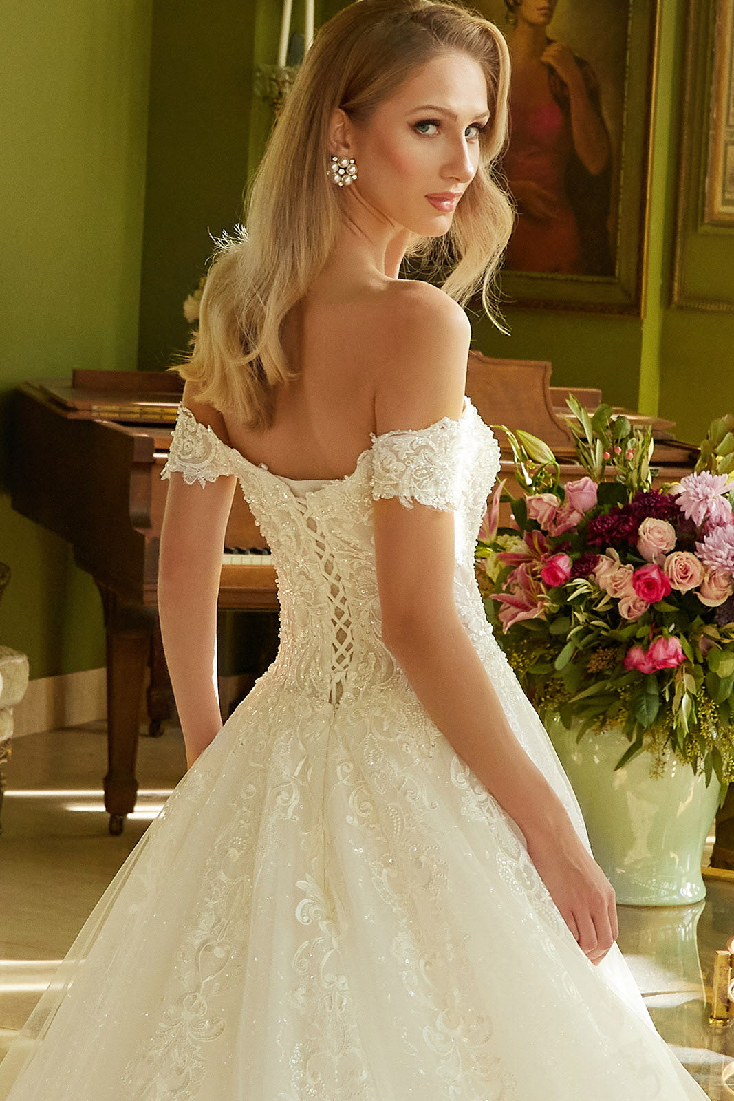 Off Shoulder Bridal Gown by GLS Gloria GL3604