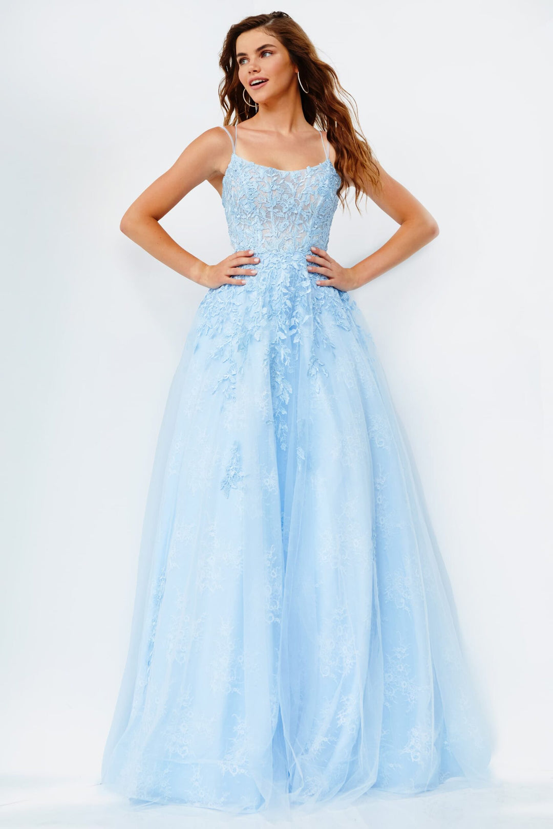 Tulle Sleeveless A-line Gown by Jovani 06644