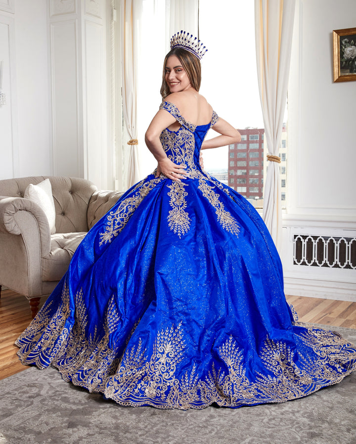 Applique Off Shoulder Ball Gown by Calla KY72838