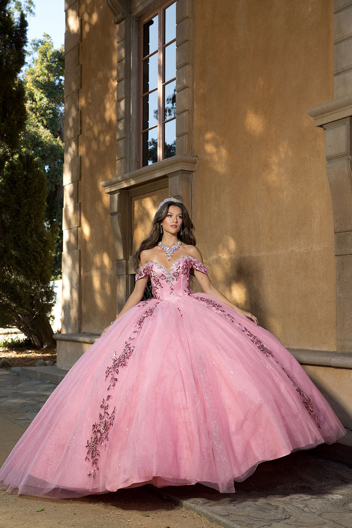 Off Shoulder Bow Ball Gown by Petite Adele PQ1072