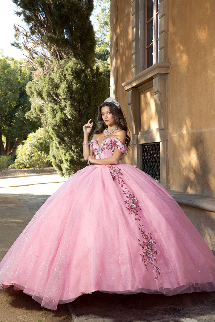 Off Shoulder Bow Ball Gown by Petite Adele PQ1072