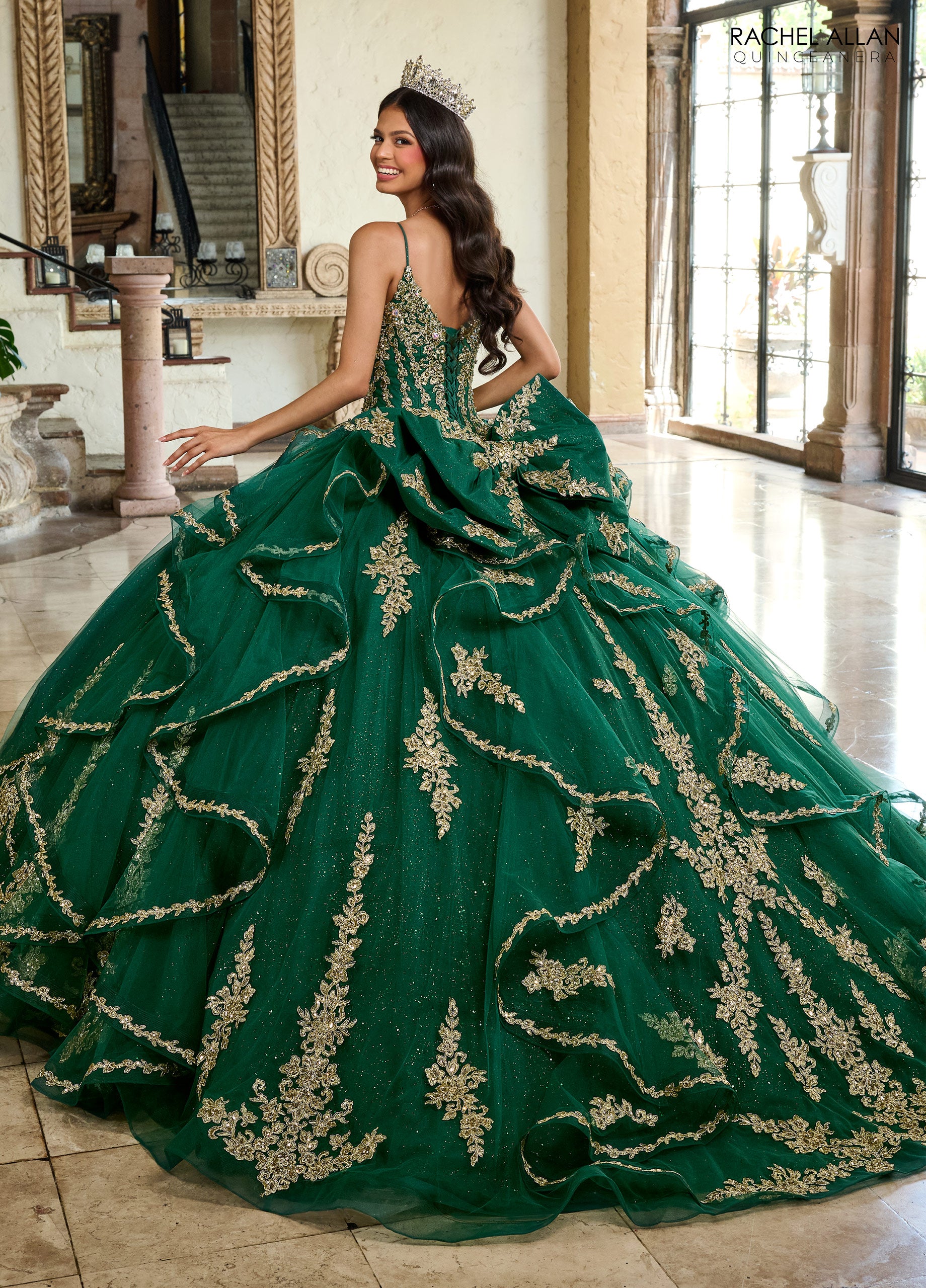 quinceanera green dresses