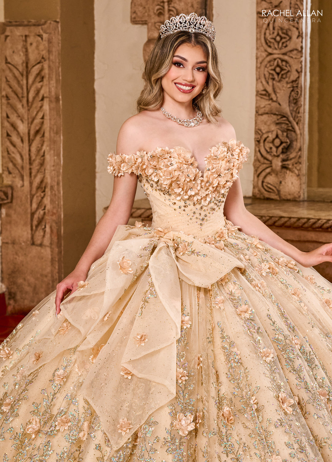 Off Shoulder Quinceanera Dress by Rachel Allan RQ1141