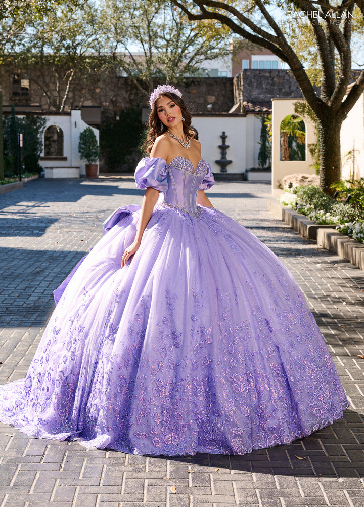 Beaded Strapless Quinceanera Dress by Rachel Allan RQ1142