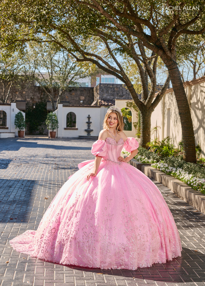 Beaded Strapless Quinceanera Dress by Rachel Allan RQ1142