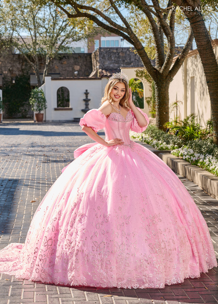 Beaded Strapless Quinceanera Dress by Rachel Allan RQ1142