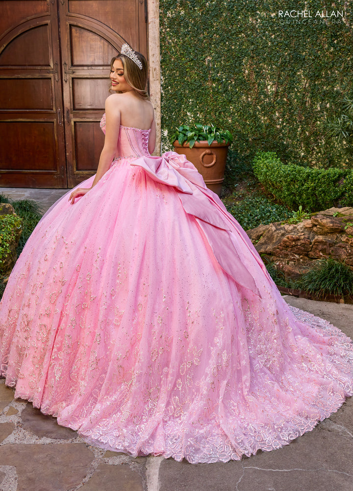 Beaded Strapless Quinceanera Dress by Rachel Allan RQ1142