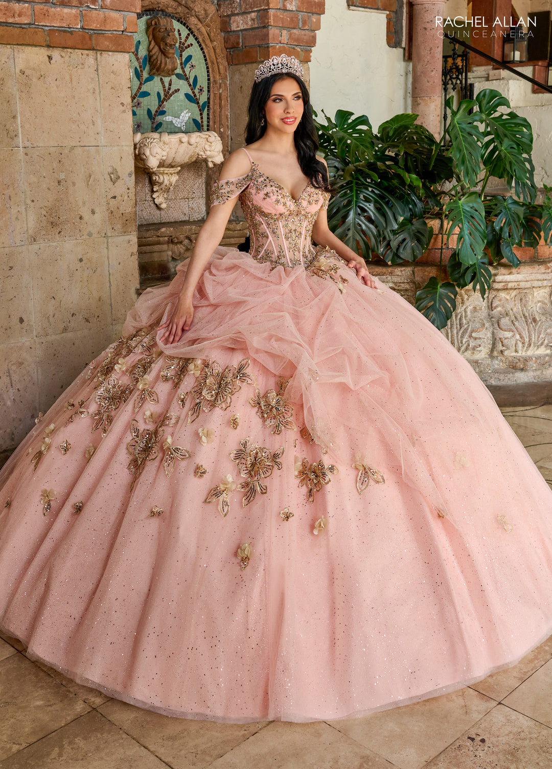 Cold Shoulder Quinceanera Dress by Rachel Allan RQ1144