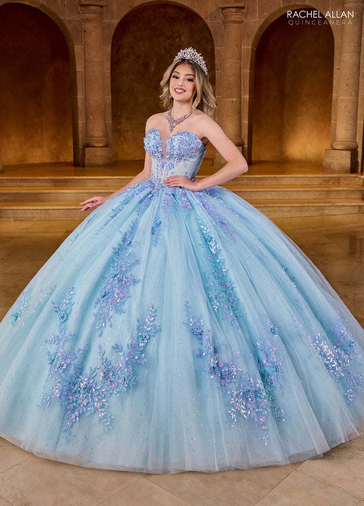 Strapless Quinceanera Dress by Rachel Allan RQ1148