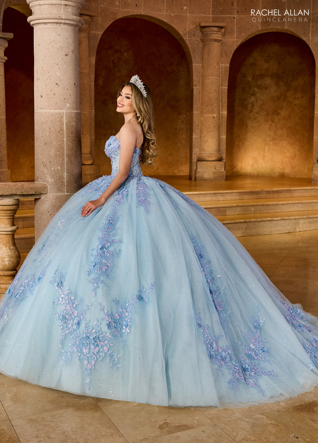 Strapless Quinceanera Dress by Rachel Allan RQ1148