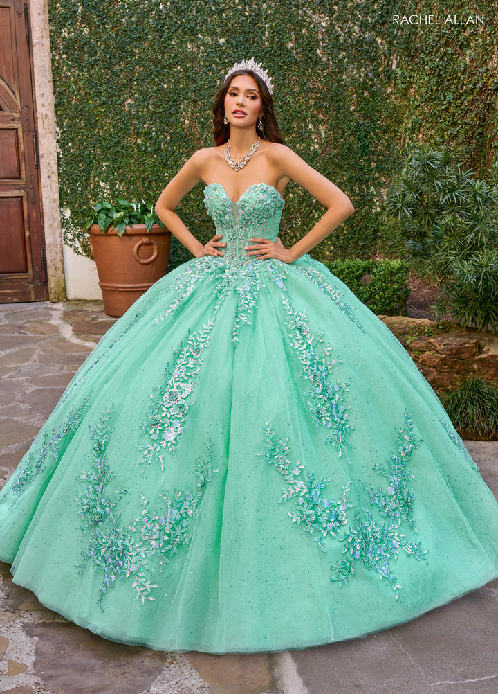 Strapless Quinceanera Dress by Rachel Allan RQ1148