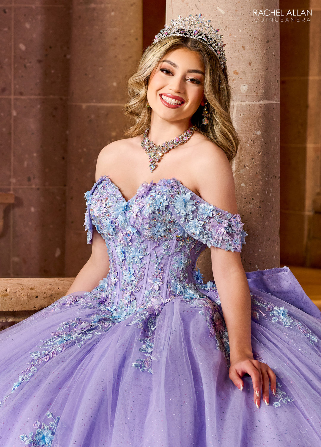 Off Shoulder Quinceanera Dress by Rachel Allan RQ1153