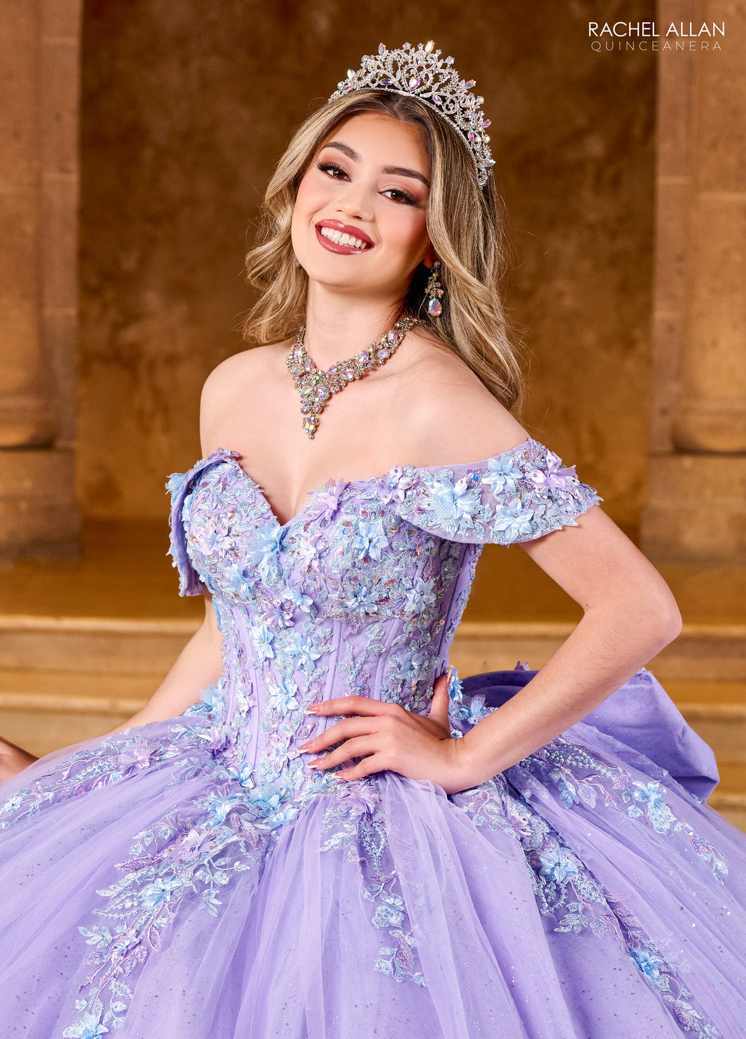 Off Shoulder Quinceanera Dress by Rachel Allan RQ1153