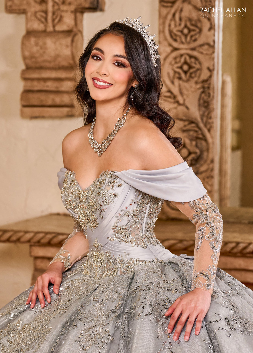 Off Shoulder Quinceanera Dress by Rachel Allan RQ2194