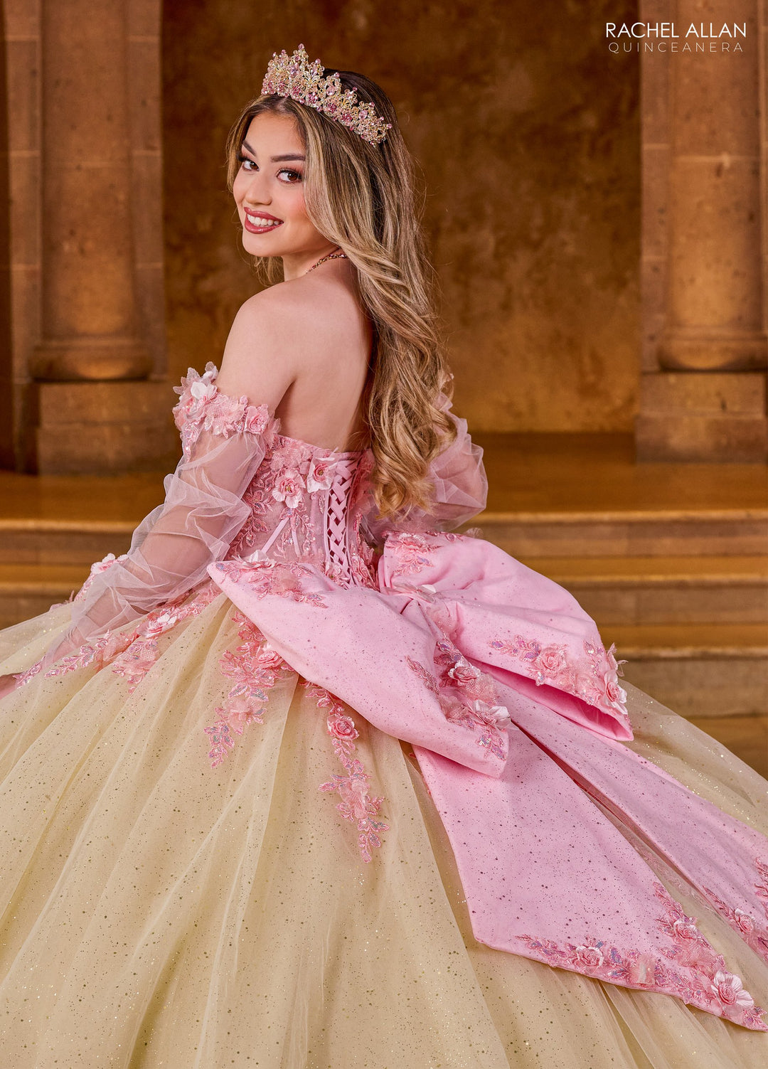 Strapless Corset Quinceanera Dress by Rachel Allan RQ2196