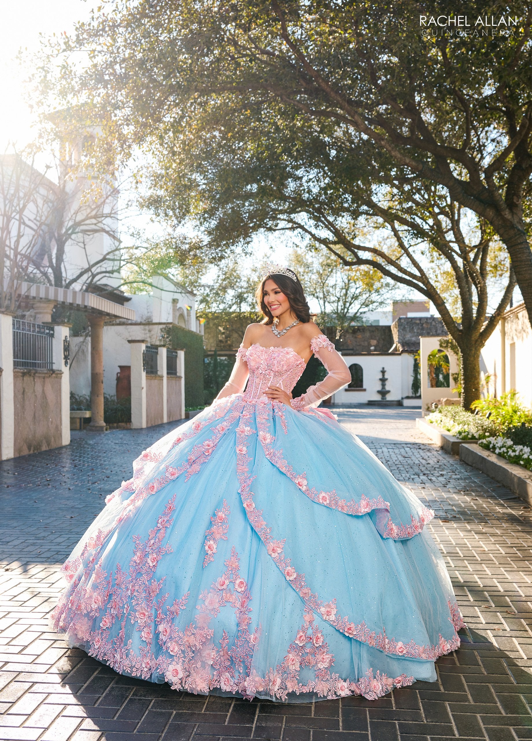 Blue and pink quinceanera dresses hotsell