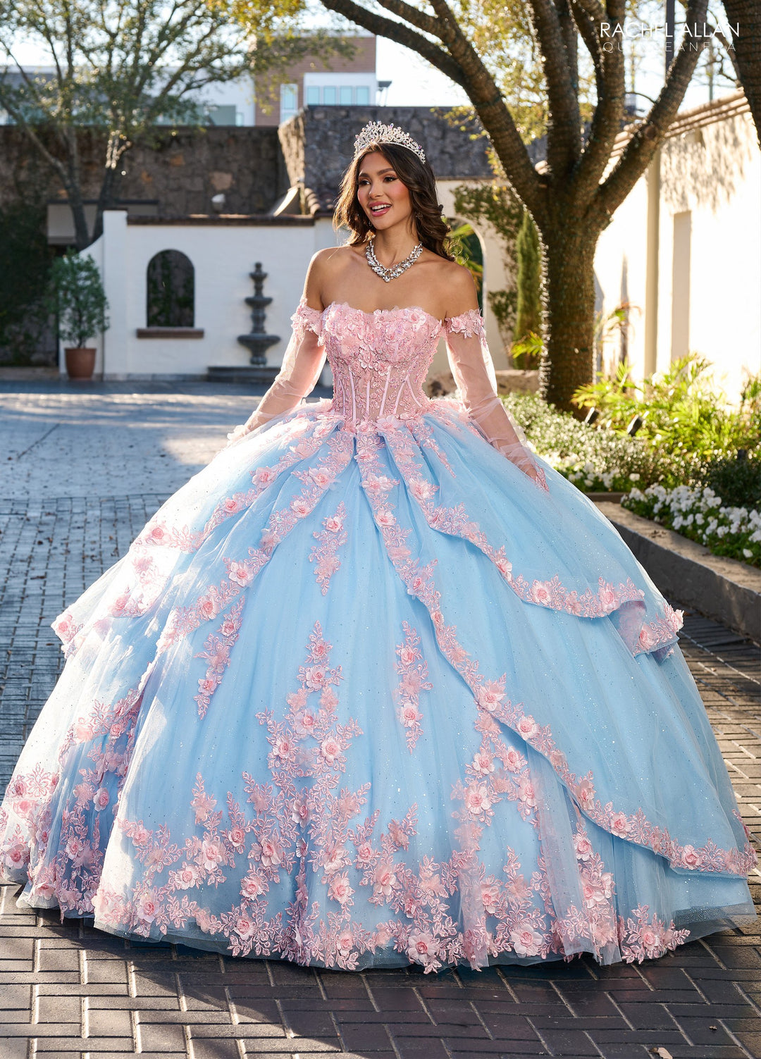 Strapless Corset Quinceanera Dress by Rachel Allan RQ2196