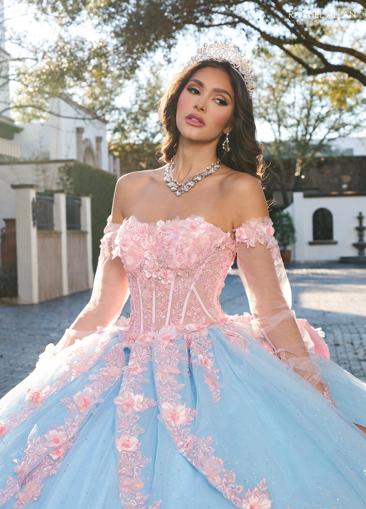 Strapless Corset Quinceanera Dress by Rachel Allan RQ2196