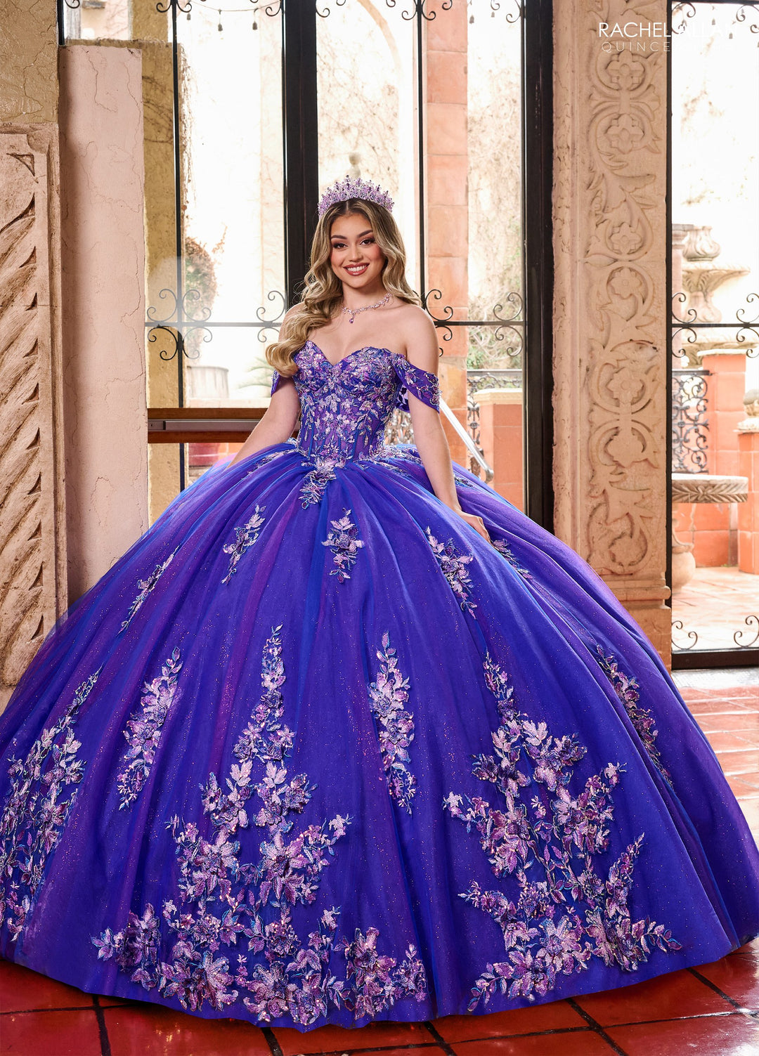 Puff Sleeve Quinceanera Dress by Rachel Allan RQ2200