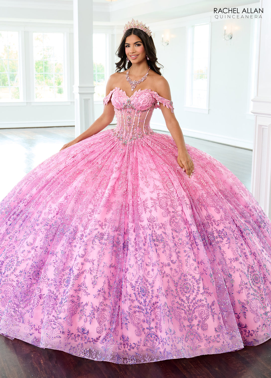 Off Shoulder Quinceanera Dress by Rachel Allan RQ2212