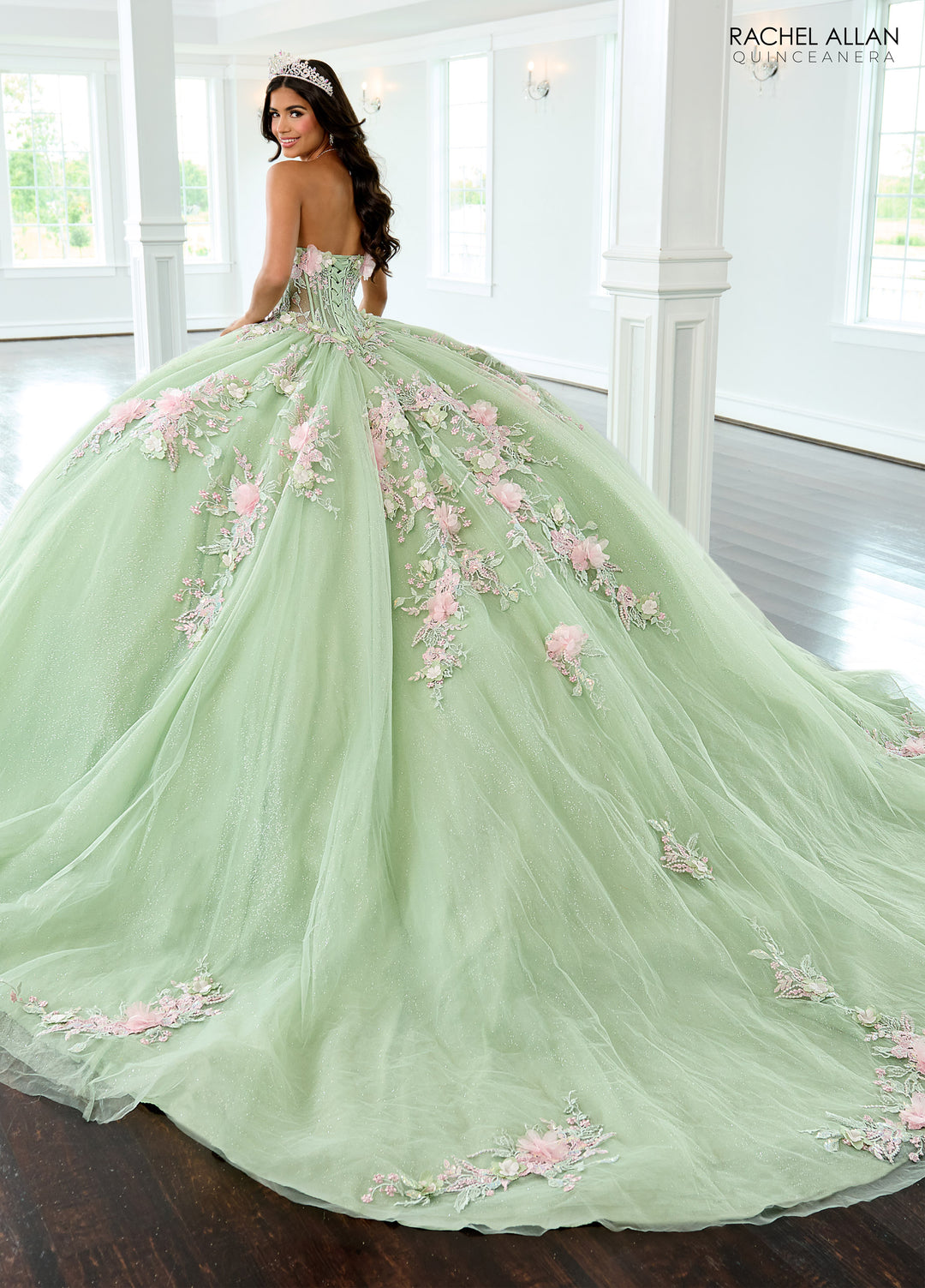 Cape Sleeve Quinceanera Dress by Rachel Allan RQ2216