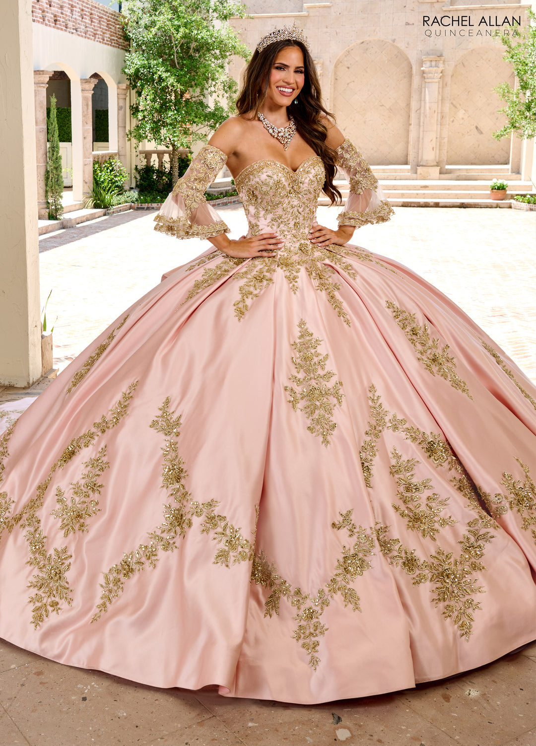 Long Sleeve Quinceanera Dress by Rachel Allan RQ2217