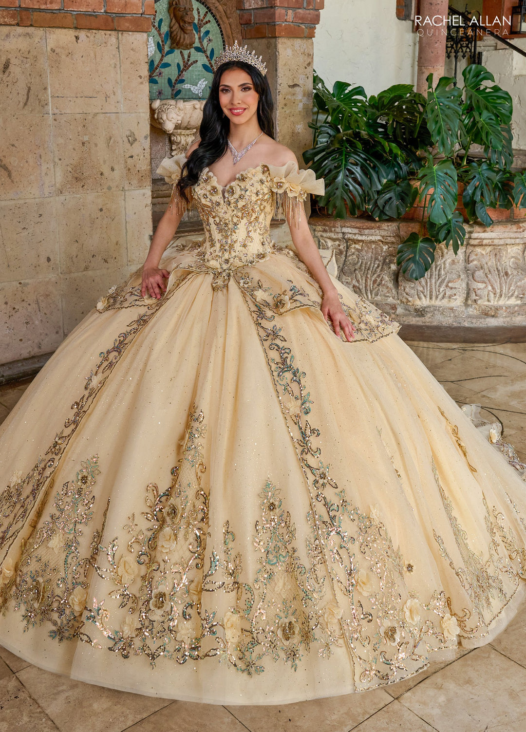 Off Shoulder Quinceanera Dress by Rachel Allan RQ3137