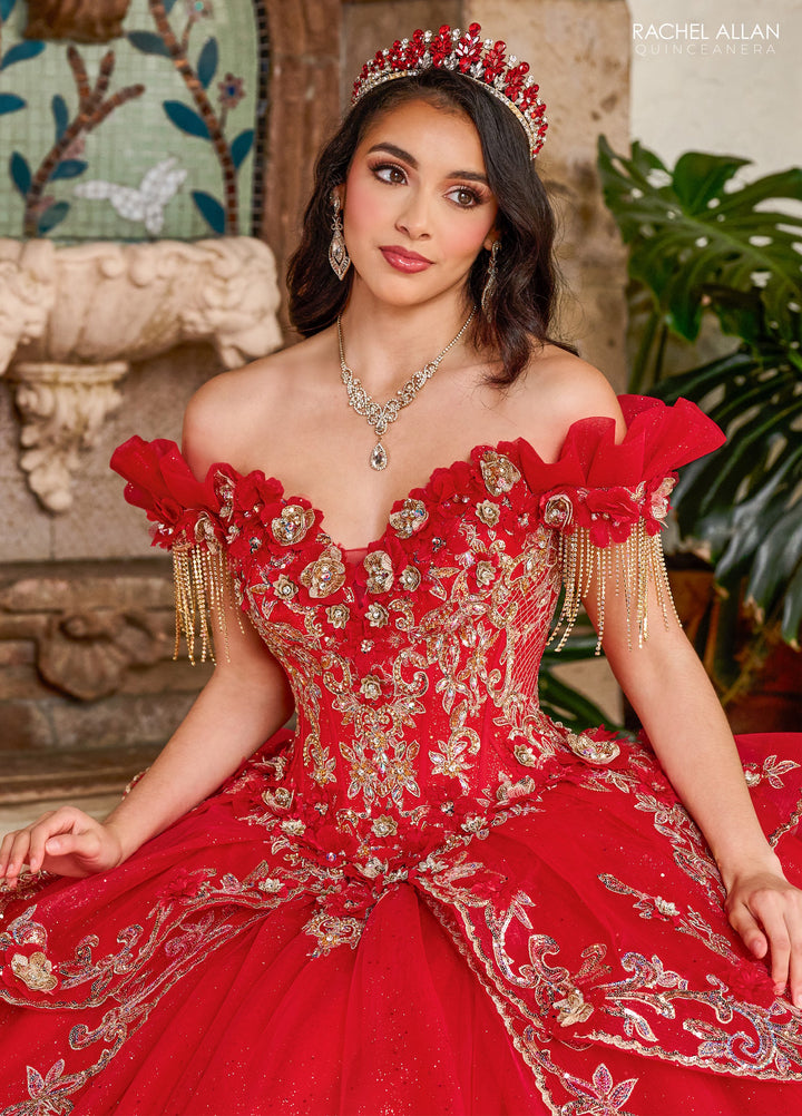 Off Shoulder Quinceanera Dress by Rachel Allan RQ3137