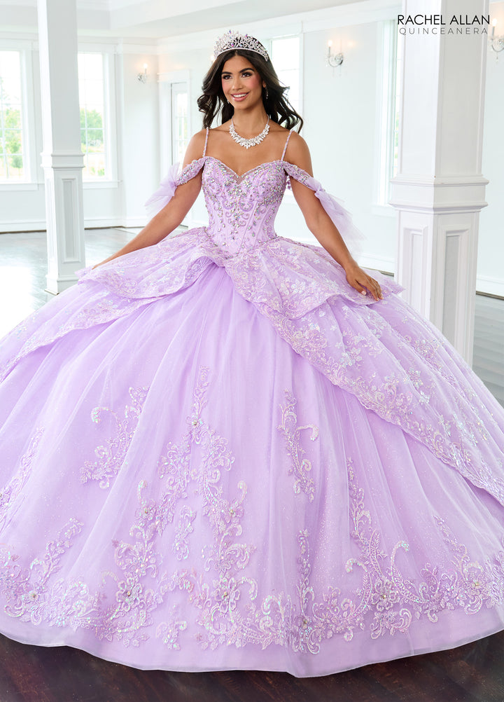 Off Shoulder Bow Quinceanera Dress by Rachel Allan RQ3147