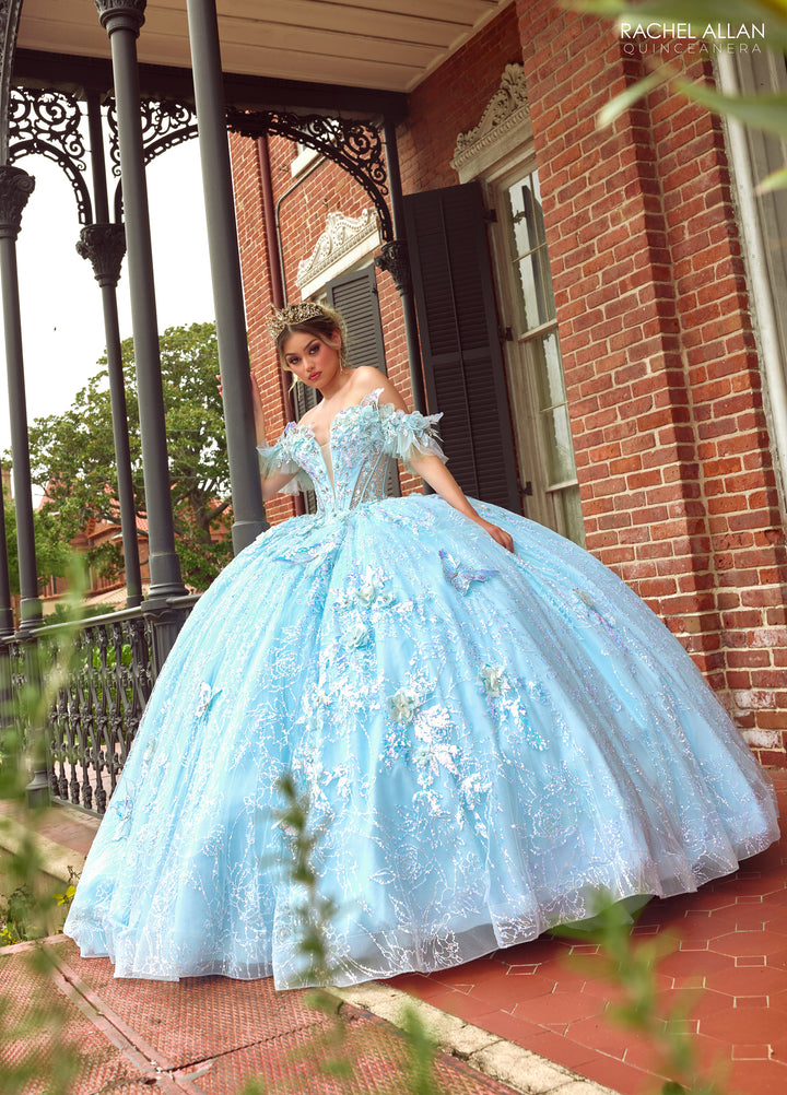 3D Butterflies Quinceanera Dress by Rachel Allan RQ3149