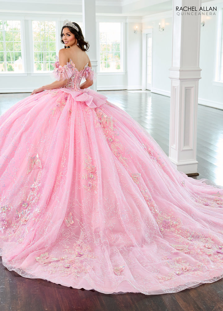 3D Butterflies Quinceanera Dress by Rachel Allan RQ3149