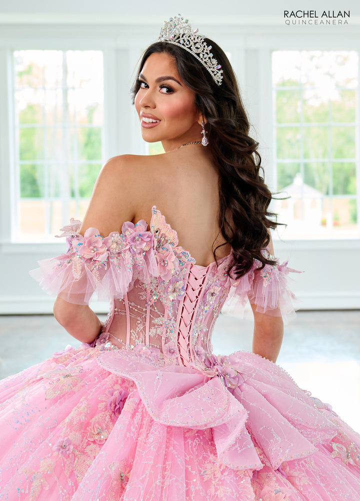 3D Butterflies Quinceanera Dress by Rachel Allan RQ3149