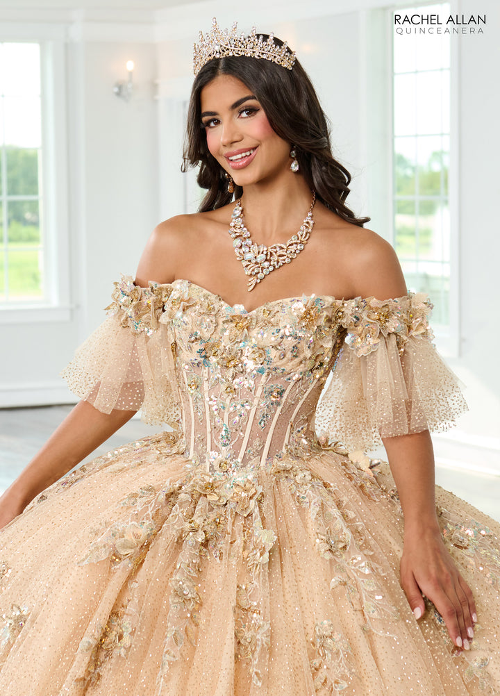 Off Shoulder Quinceanera Dress by Rachel Allan RQ3150