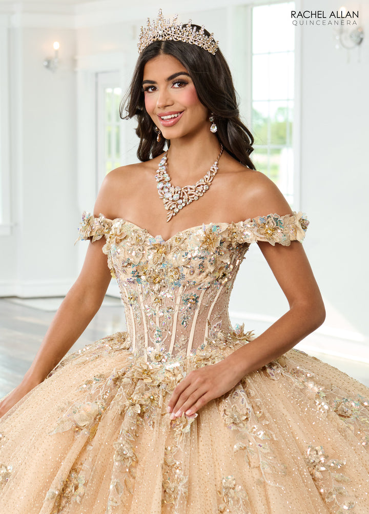 Off Shoulder Quinceanera Dress by Rachel Allan RQ3150