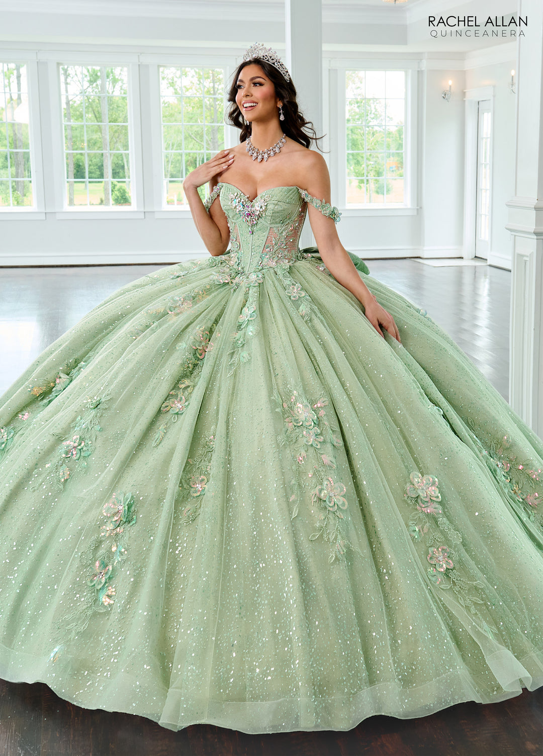 Off Shoulder Quinceanera Dress by Rachel Allan RQ3154