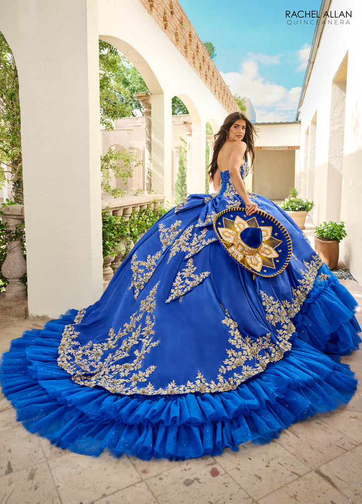 Charro Strapless Quinceanera Dress by Rachel Allan RQ5010