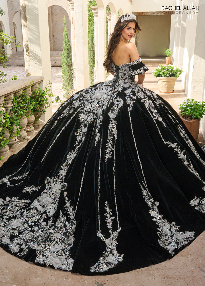 Velvet Charro Quinceanera Dress by Rachel Allan RQ5011