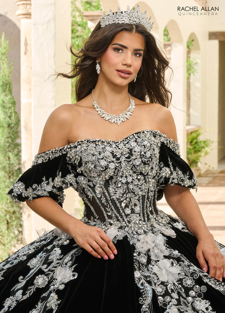 Velvet Charro Quinceanera Dress by Rachel Allan RQ5011